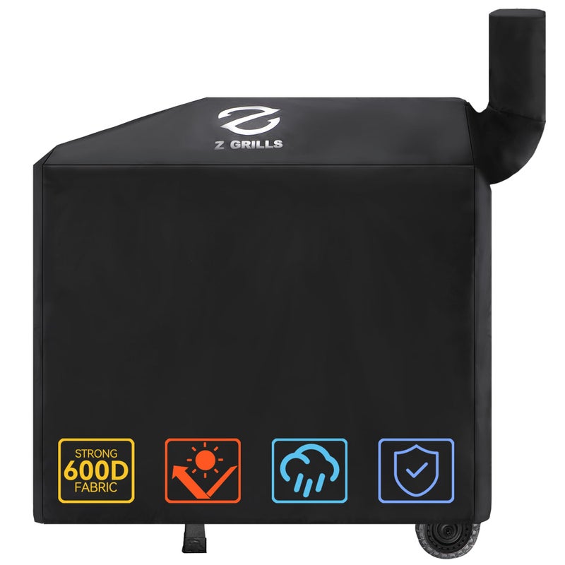 Z GRILLS Pellet Grill Cover 49 Inch | Official Genuine | Upgraded 600D Polyester, Heavy Duty, Waterproof, Weather Resistant Grill Cover for 450 Series, 550B2, 550B4 Smoker (EXL. 550A, 550B, 550C) - Image 1